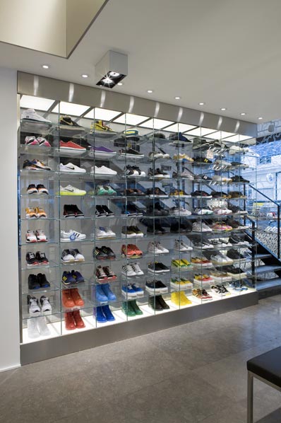 sneakers wall